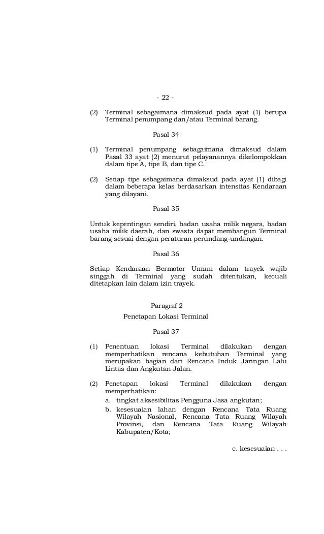 Undang undang No 22 Tahun 2009 tentang Lalu Lintas dan Undang undang No 22 Tahun 2009 tentang Lalu Lintas dan