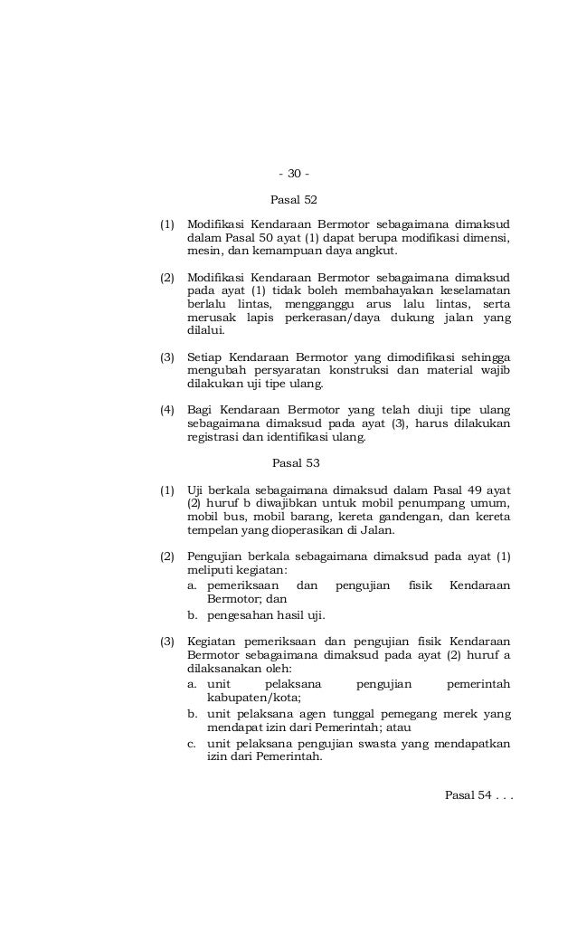 surat jaminan material tentang 22 Lalu 2009 dan Lintas Undang Tahun undang No.