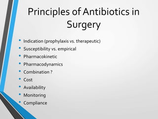 Antibiotics In Surgery | PPTX
