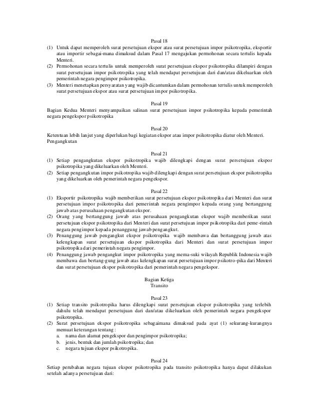 Uu No 5 Th 1997 Ttg Psikotropika