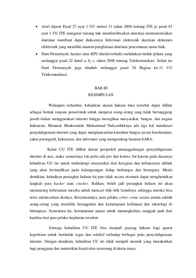 kesimpulan kejadian pasal 11 Uu ite kesimpulan kejadian pasal 11 Uu ite