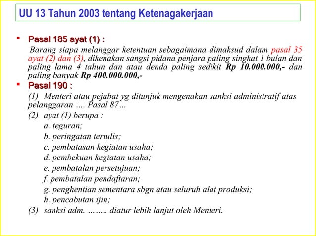Uu No 1 Tahun 1970 Uu No 1 Tahun 1970