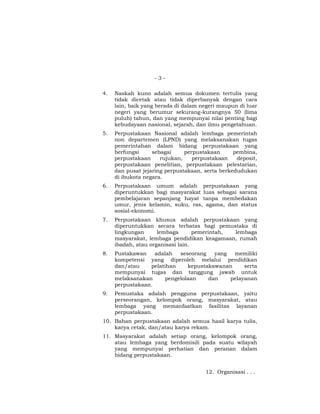 Undang-undang No 43 Tahun 2007 Tentang Perpustakaan