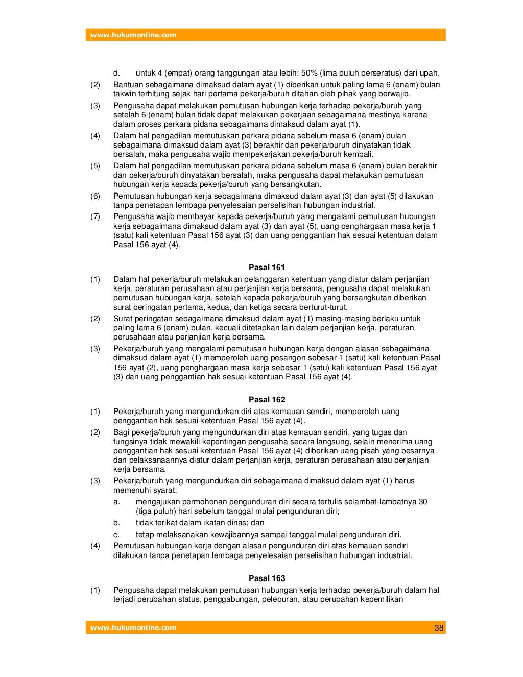UNDANG-UNDANG REPUBLIK INDONESIA NOMOR 13 TAHUN 2003 ...