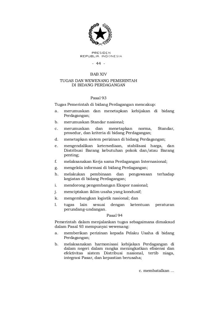 Sistem perdagangan xiv