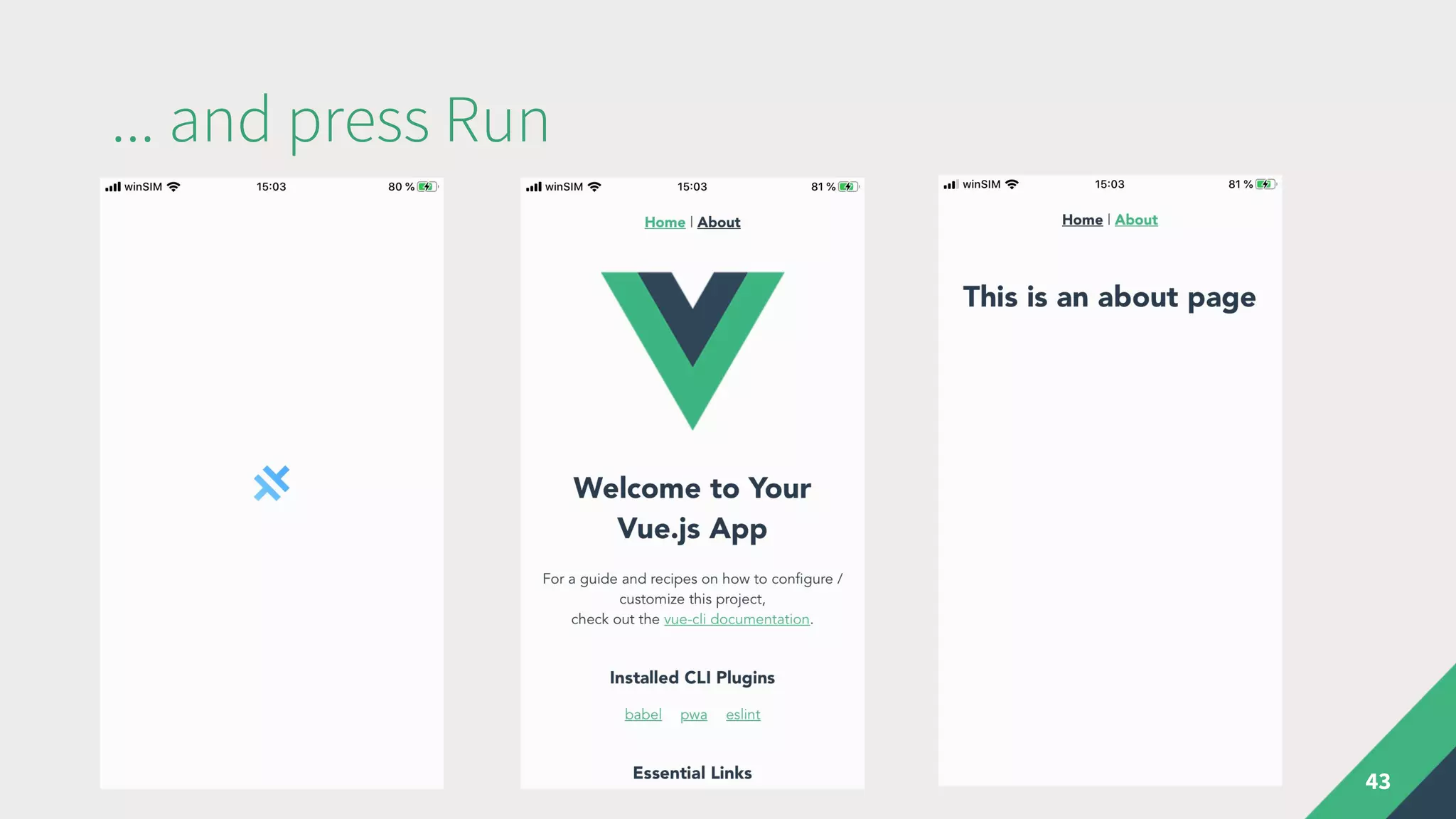 ... and press Run
43
 