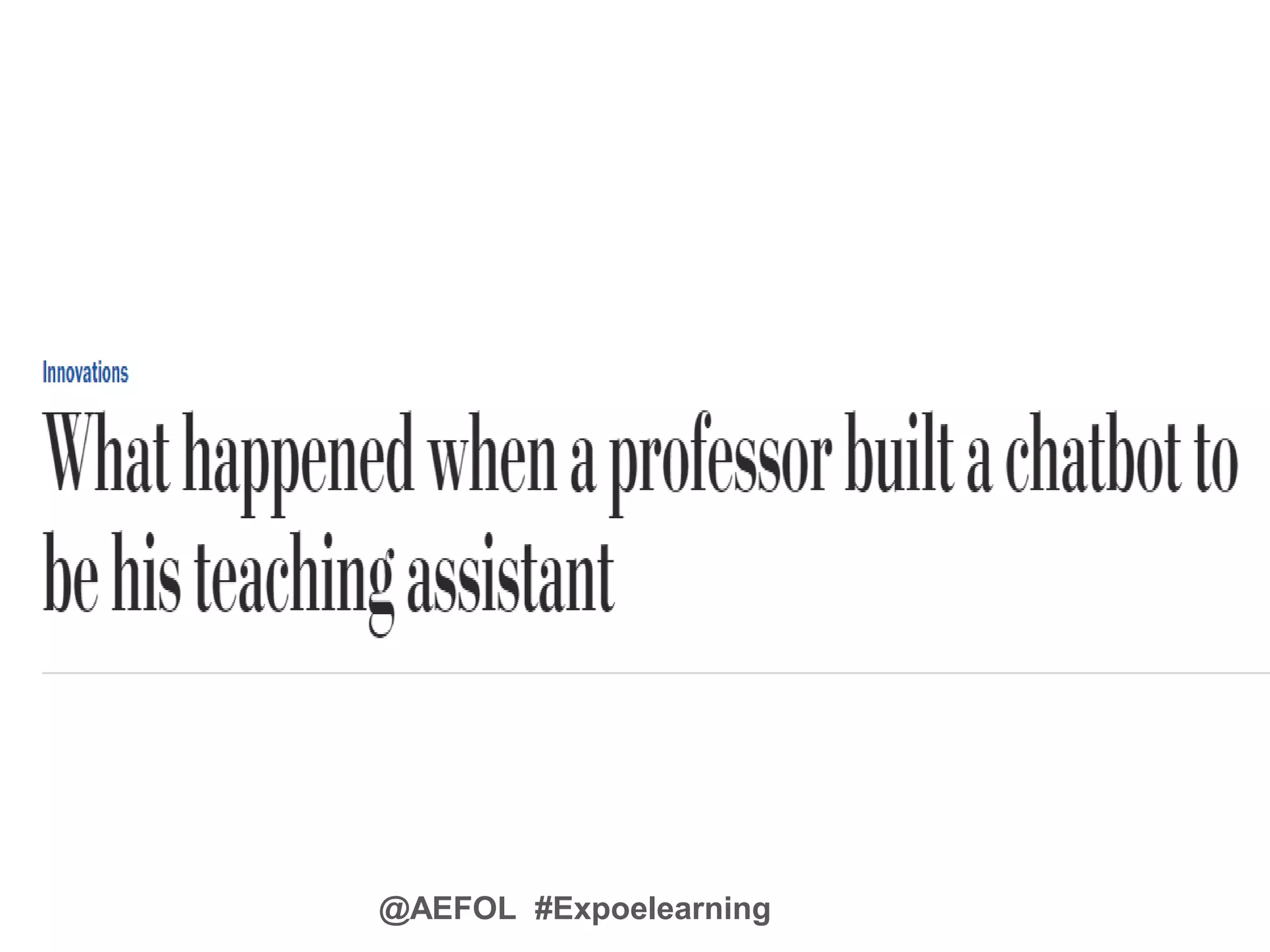 @AEFOL #Expoelearning
 