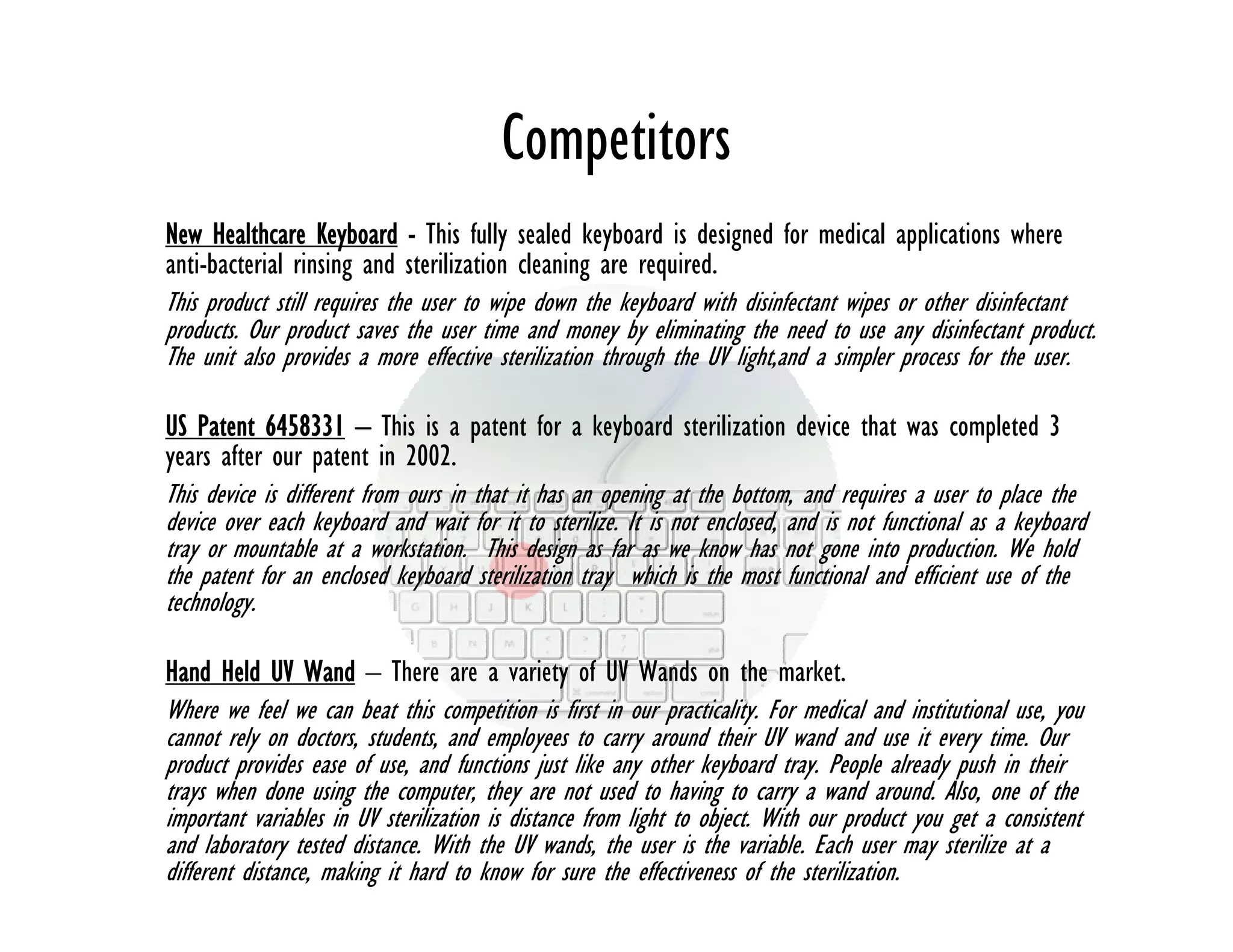 UV Sterilization Products Investor Presentation