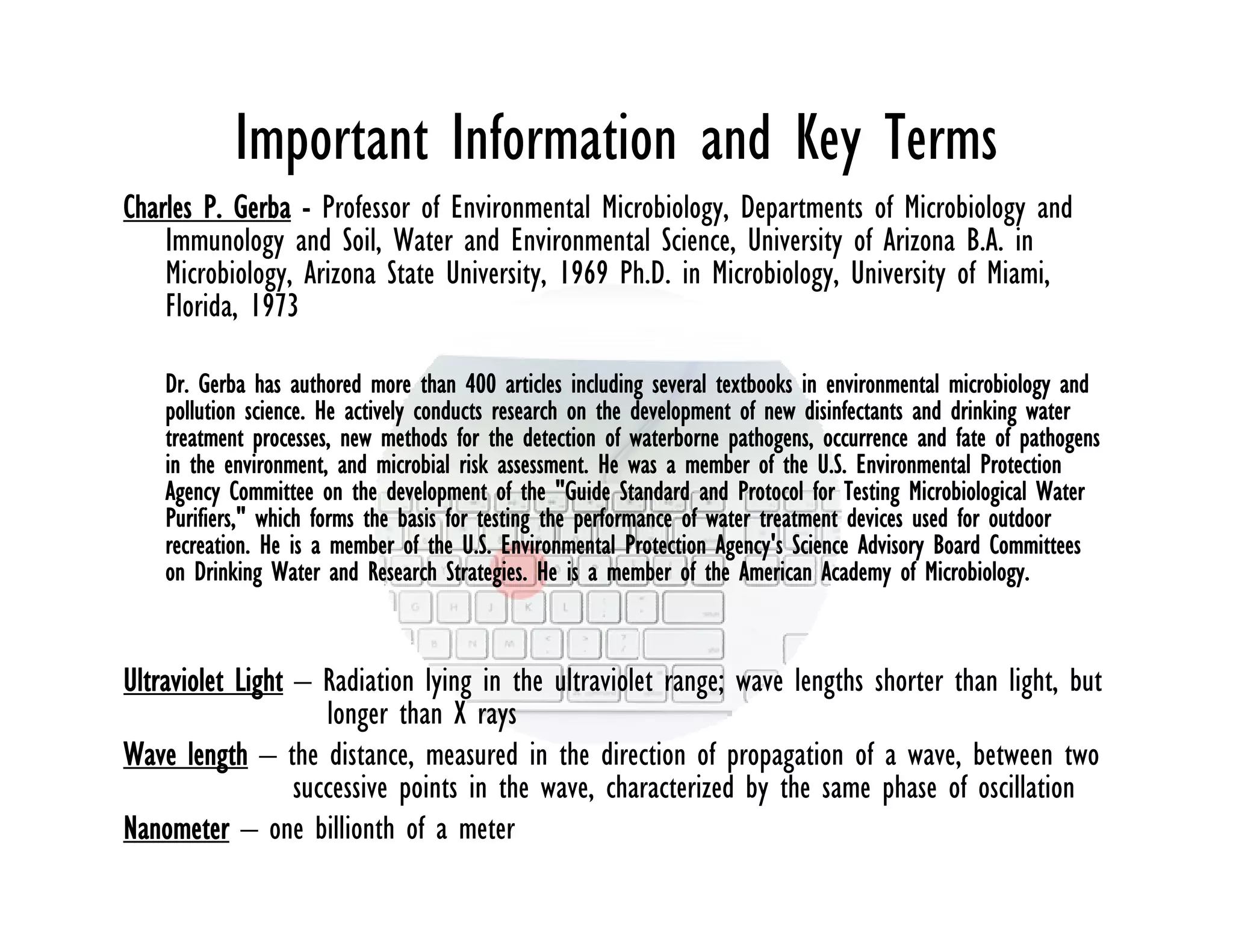 UV Sterilization Products Investor Presentation
