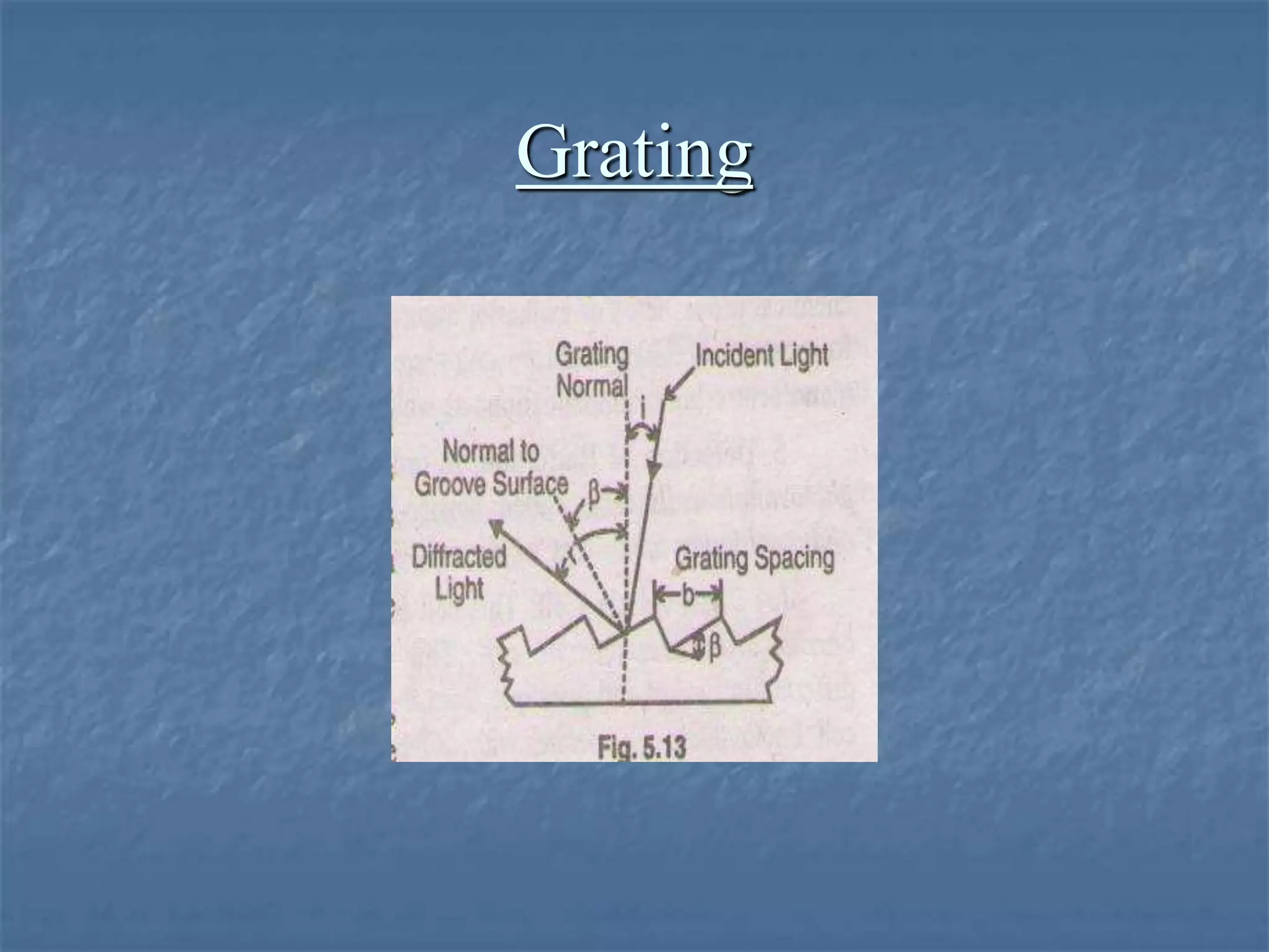 Grating
 