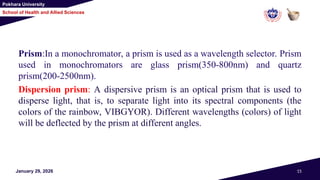 Quartz Dispersion UV-Visible Spectrophotometry.ppt UV-visible spectroscopy is a ...