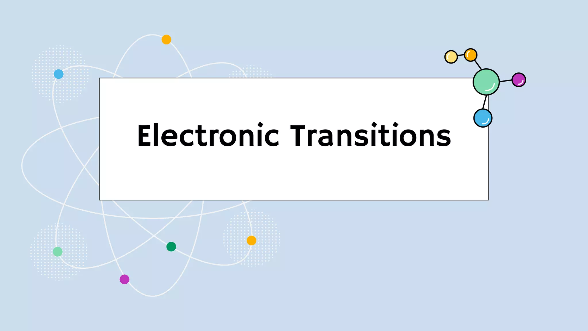 Electronic Transitions
 