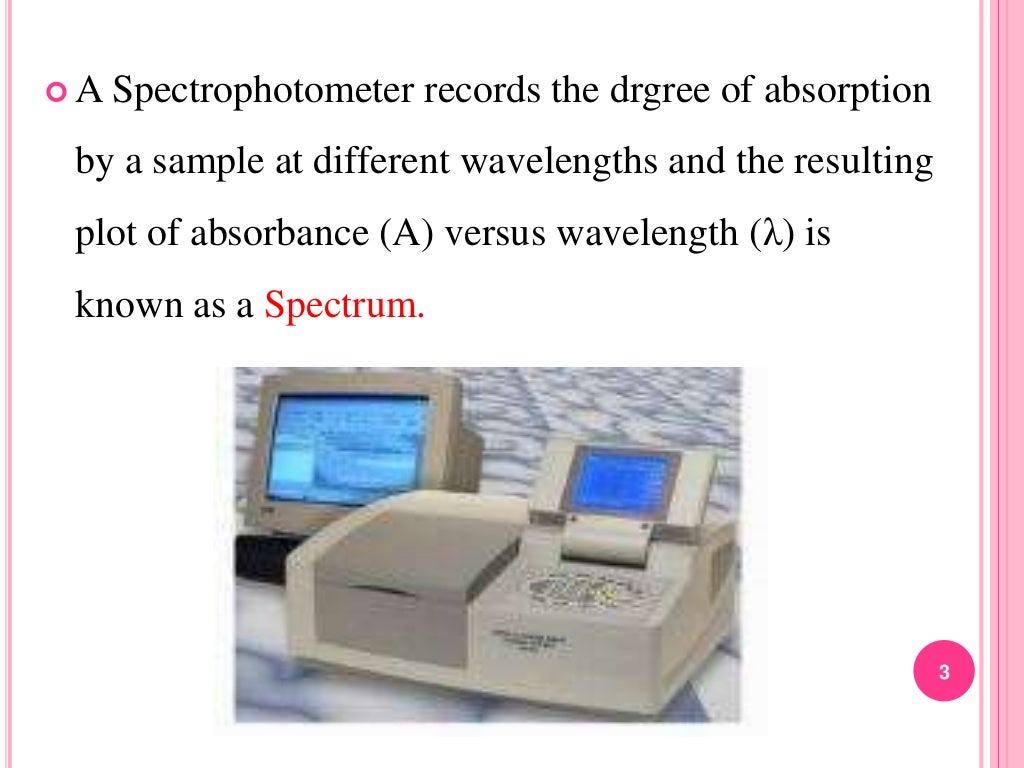 Uv visible spectroscopyinstrumentation