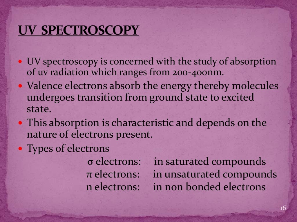 Uv visible spectroscopy ppt