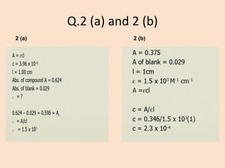 Q.2 (a) and 2 (b) 
2 (a) 
2 (b)  