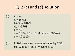 Q. 2 (c) and (d) solution  