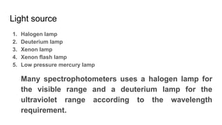 UV-Visible spectroscopy | PPTX
