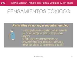 Cómo Buscar Trabajo con Redes Sociales (y sin ellas)
PENSAMIENTOS TÓXICOS
#UVAempleo 70
 