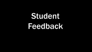 Student
Feedback