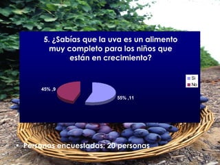 Personas encuestadas: 20 personas 