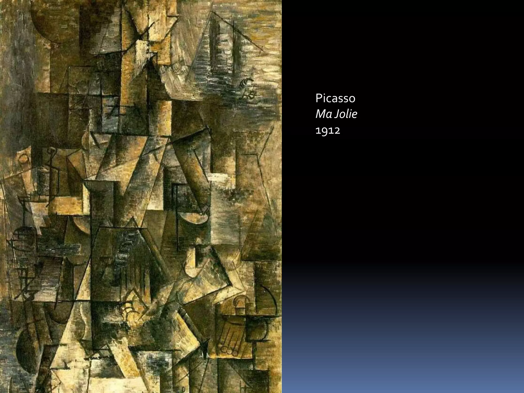 Picasso
Ma Jolie
1912
 