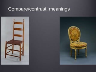 Compare/contrast: meanings
 