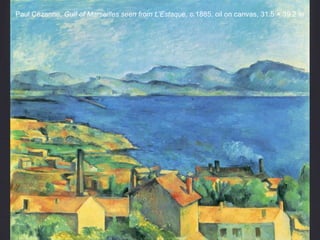 Paul Cézanne, Gulf of Marseilles seen from L’Estaque, c.1885, oil on canvas, 31.5 × 39.2 in
 
