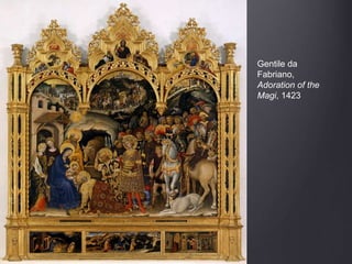 Gentile da
Fabriano,
Adoration of the
Magi, 1423
 