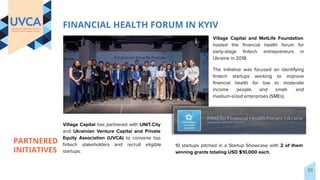 FINANCIAL HEALTH FORUM IN KYIV
Village Capital and MetLife Foundation
hosted the ﬁnancial health forum for
early-stage ﬁnt...