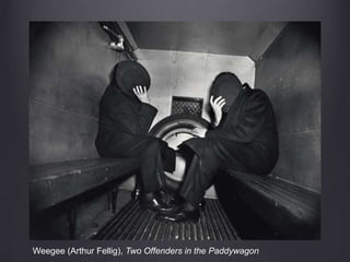Weegee (Arthur Fellig), Two Offenders in the Paddywagon
 
