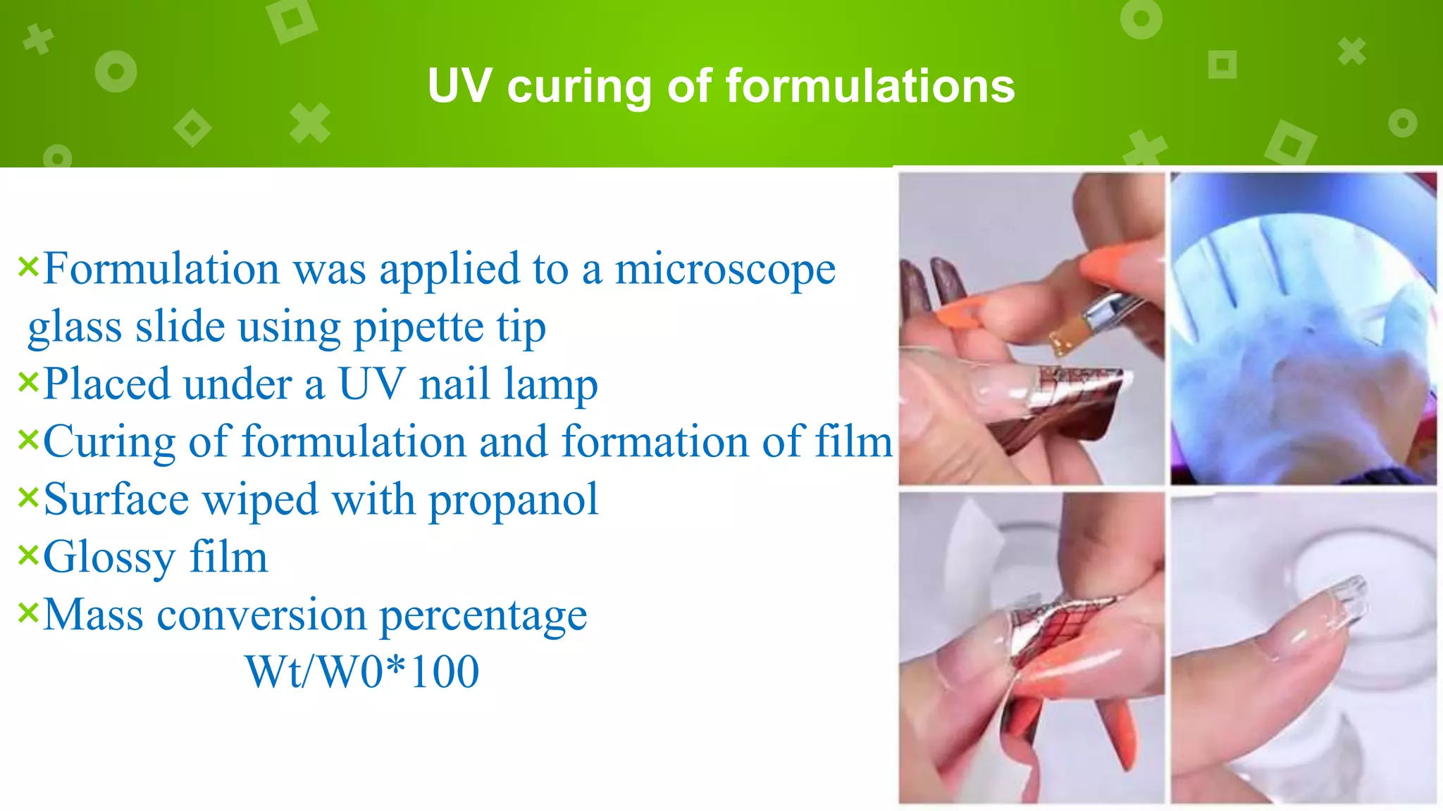 Uv Ink Formulation Problems Uv Curable gel formulations | PPTX