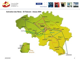 Activation des fibres – B-Telecom - réseau SDH   