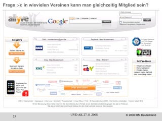 Frage ;-): in wievielen Vereinen kann man gleichzeitig Mitglied sein? 