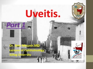Uveitis.
Part 1
Dr. Amr Mounir.MD
Lecturer of Ophthalmology
Sohag University
 