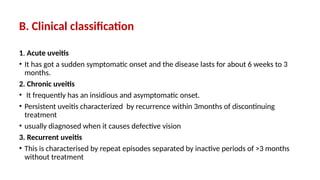 classification of uveitis and any uveitis | PPTX