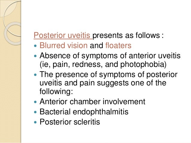 Intermeddiate Amp Posterior Uveitis Dr K Srikanth 23 03 2016 Revi