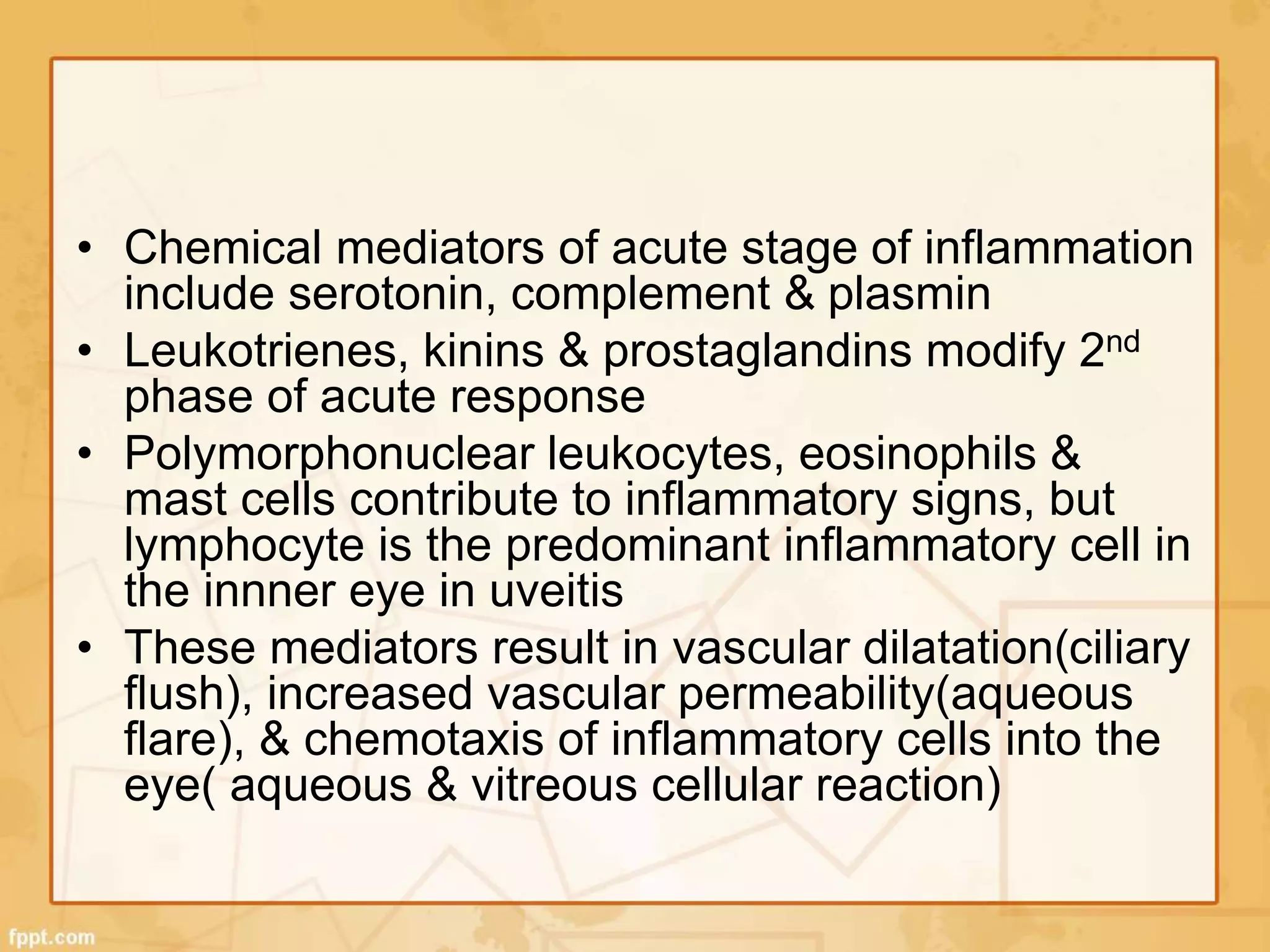 Uveitis classification & clinical features 1 | PPTX