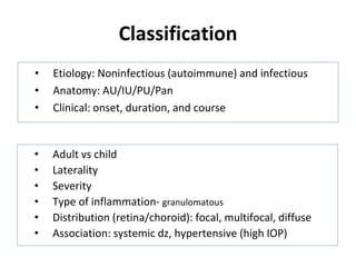 Uveitis: Notes