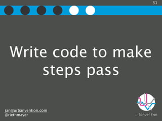 Synchronize Code and Documentation - An introduction to Cucumber and Java