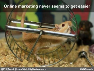 @PhilRozek | LocalVisibilitySystem.com #MNSearch
Online marketing never seems to get easier
 