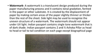 Watermark In Paper UV examination.pptx (questioned documents examination ) | PPTX