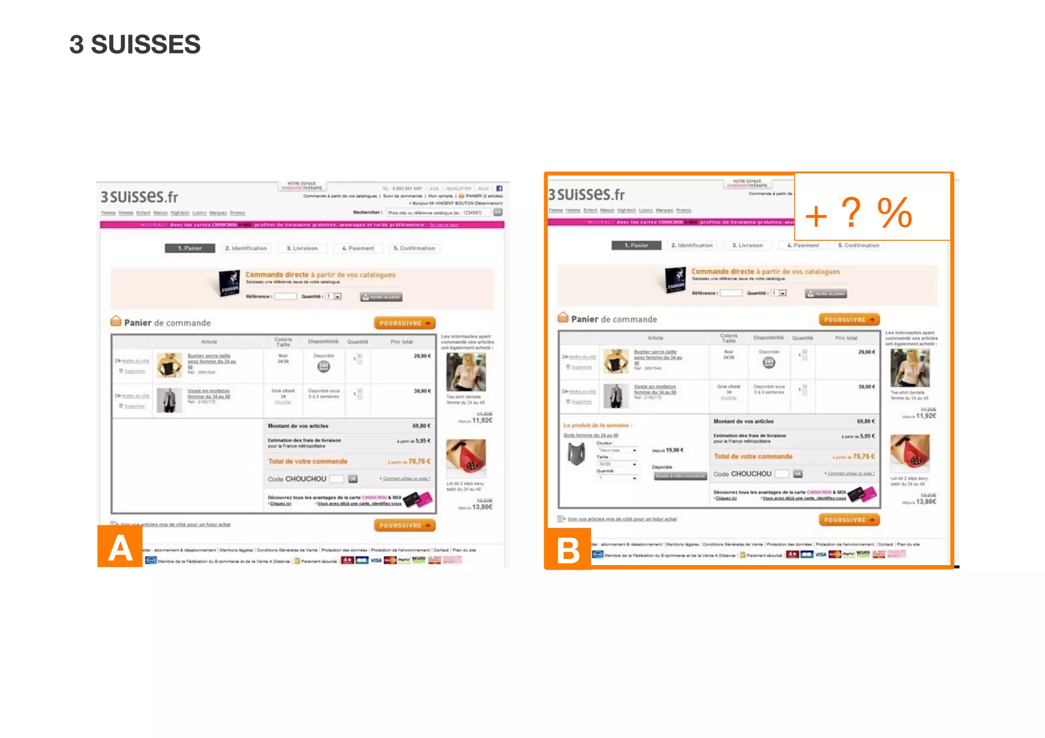 A
 B
+ ? %
3 SUISSES
 