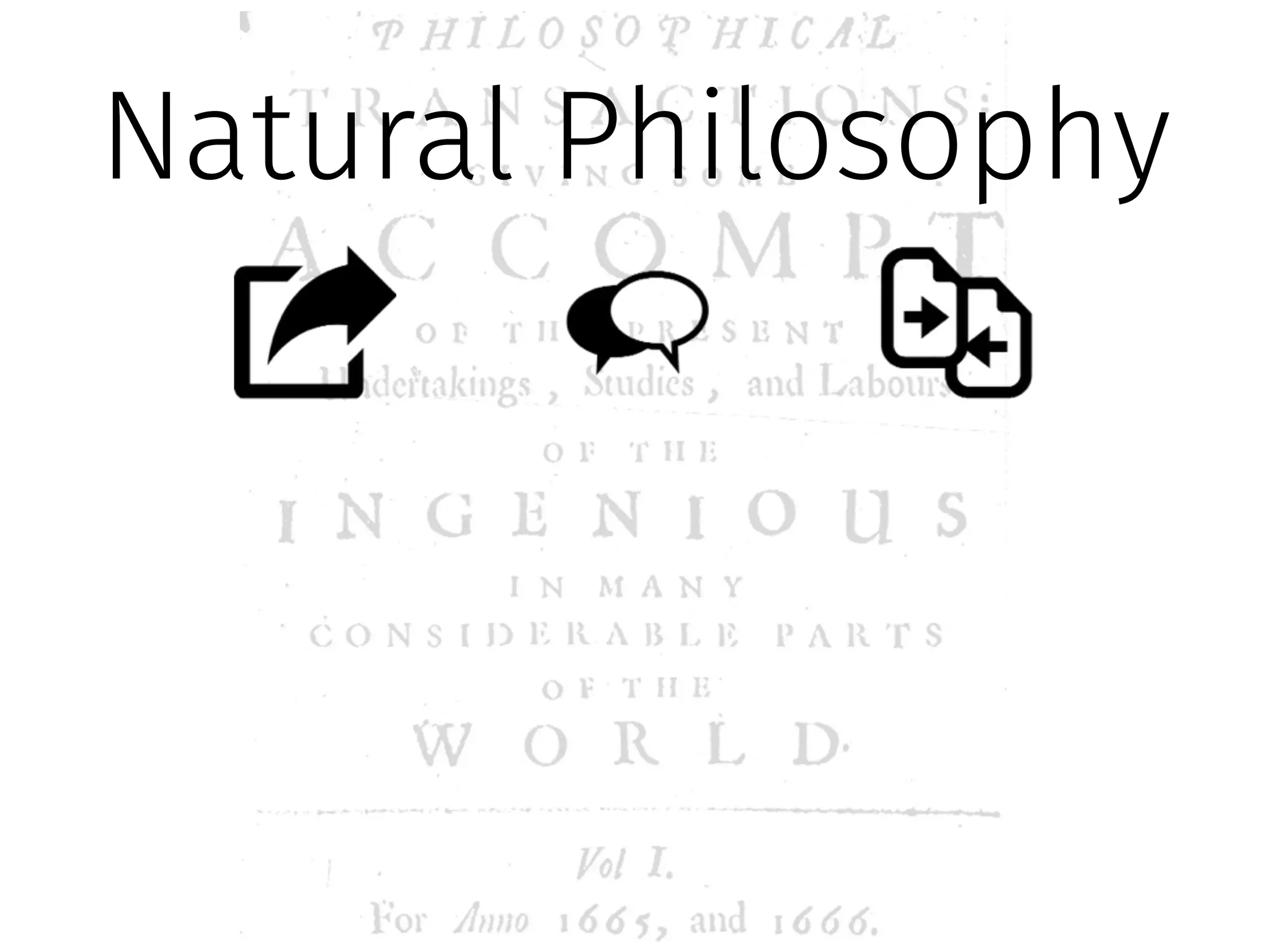 Natural Philosophy 
 