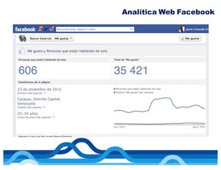 Analítica Web Facebook
 