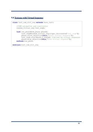 9.8 Testcase with Virtual Sequence
30
 