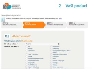 2 Vaši podaci
 