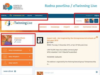 Radna površina / eTwinning Live
 