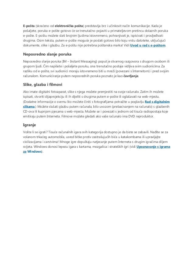 Uvod u upoznavanje putem interneta