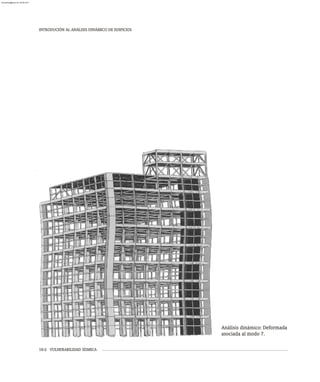 INTRODUCIÓN AL ANÁLISIS DINÁMICO DE EDIFICIOS
Análisis dinámico: Deformada
asociada al modo 7.
10-2 VULNERABILIDAD SÍSMICA
almanperez@gmail.com 26 Mar 2017
 