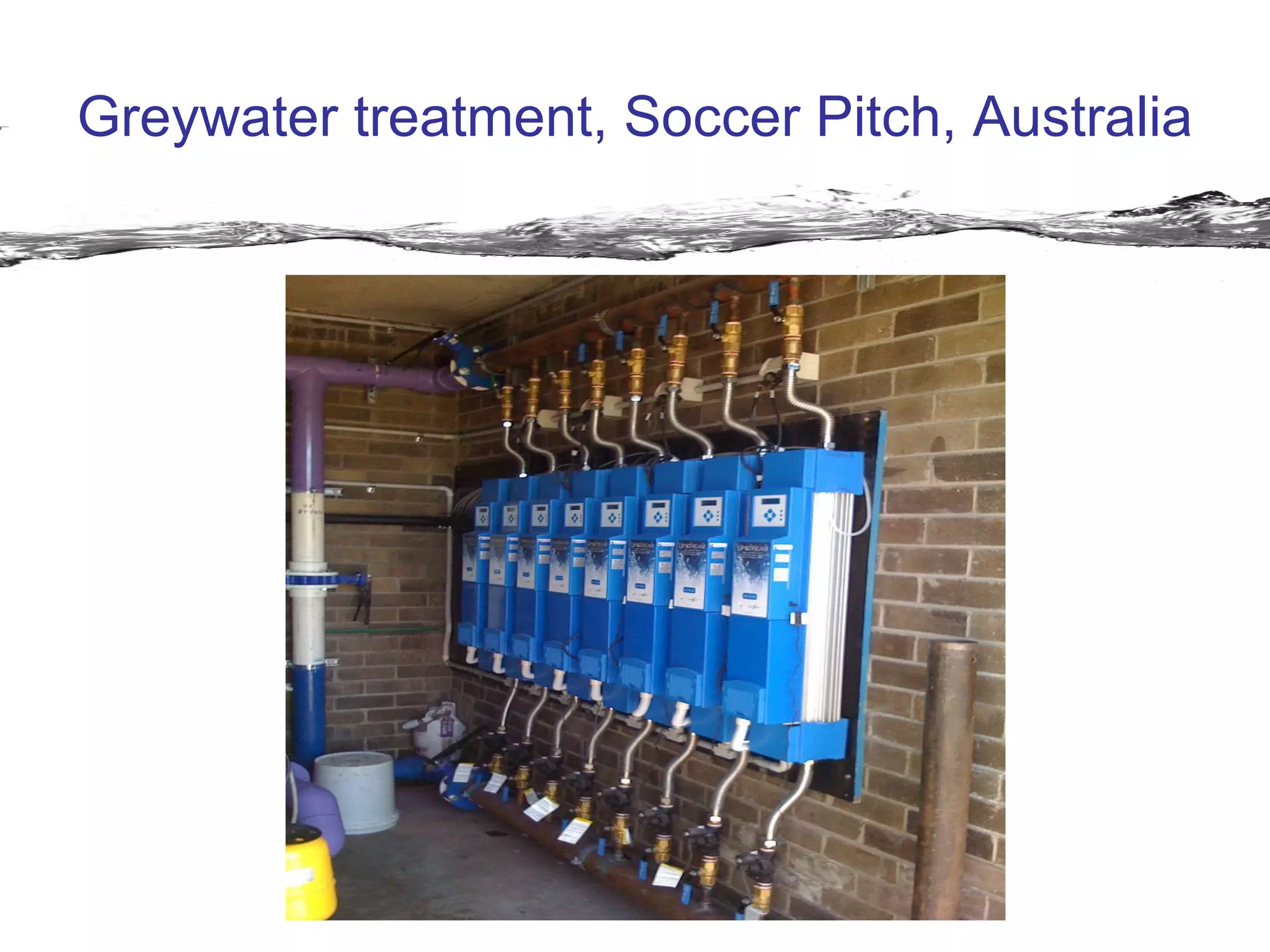 Greywater treatment, Soccer Pitch, Australia 